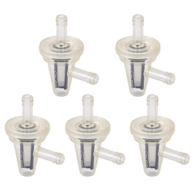 5pcs 90 Degree Right Angle Gas Fuel Filter Fit for Motorcycle 1/4" 6mm 7mm Hose