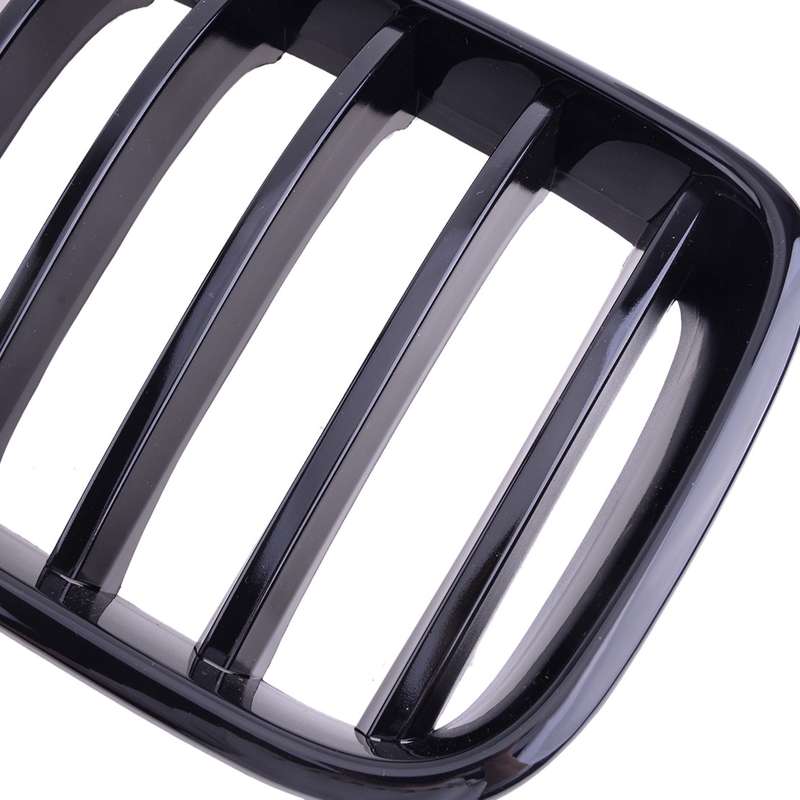 1Pair Black Front Bumper Kidney Grille Grill Fit for BMW F25 X3 2011-2014