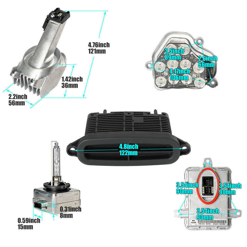 Xenon Ballast Bulb LED Module Diode Kit LH for 2011-2013 BMW 5 Series 528i 535i