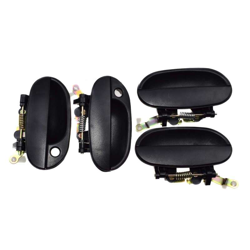 4X Front Rear Left Right Outside Door Handle Black For Hyundai Accent 95-99 New