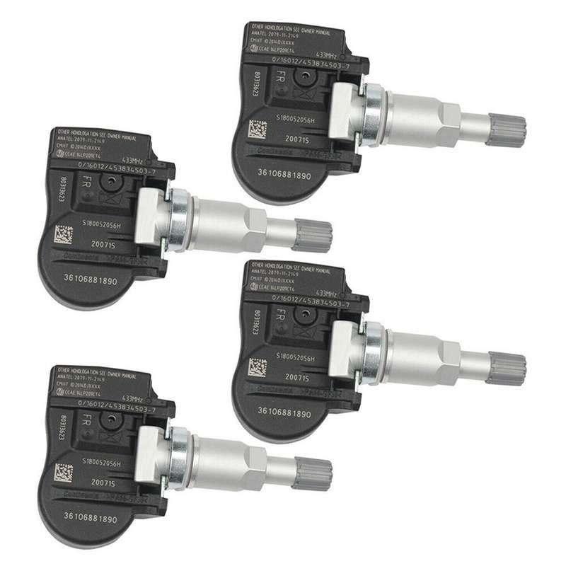 4Pcs Tire Pressure Sensor 6855539 For BMW 1 2 3 4 i3 i8 X1 X2 X5 X6 Mini