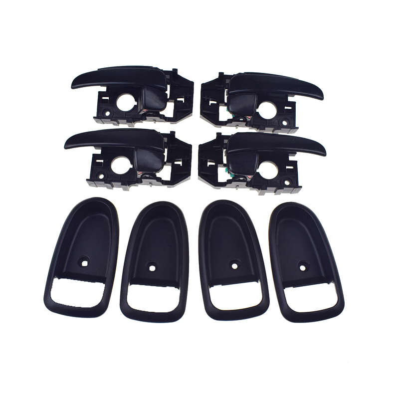 8Pcs Front Rear Left Right Inside Door Handle w/Trim For 2001-06 Hyundai Elantra