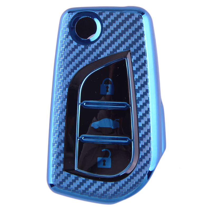 TPU Car Flip Key Fob Case Cover Protector Fit for Toyota Camry C-HR Corolla RAV4