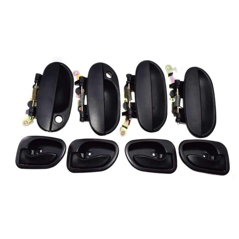 8PCS Outside & Inside Door Handle Front Rear Left Right For 95-99 Hyundai Accent