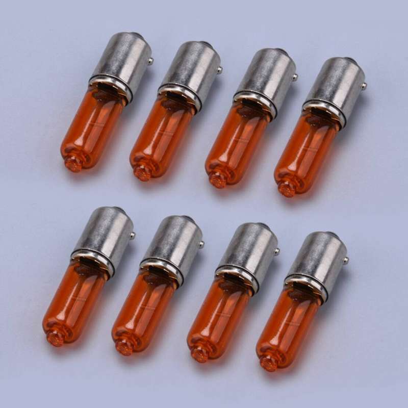 MOTORCYCLE BULB MINI WINKER INDICATOR BULBS 12V 21W AMBER Set of 8 part