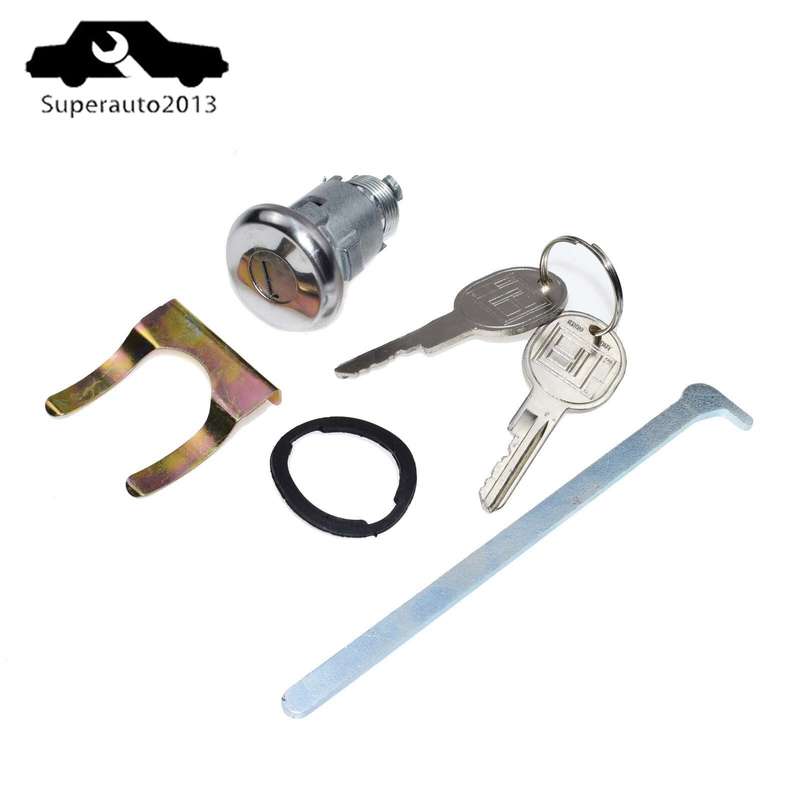 605533 New Ignition Doors Trunk Lock Key Cylinder W/ Keys For GM Chevy