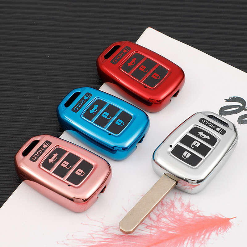 TPU Remote Car Key Case Fob Holder Shell Fit For Honda Civic Accord CR-V ws