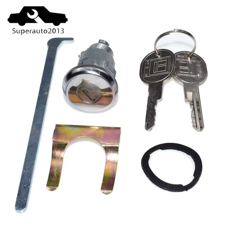 605533 New Ignition Doors Trunk Lock Key Cylinder W/ Keys For GM Chevy