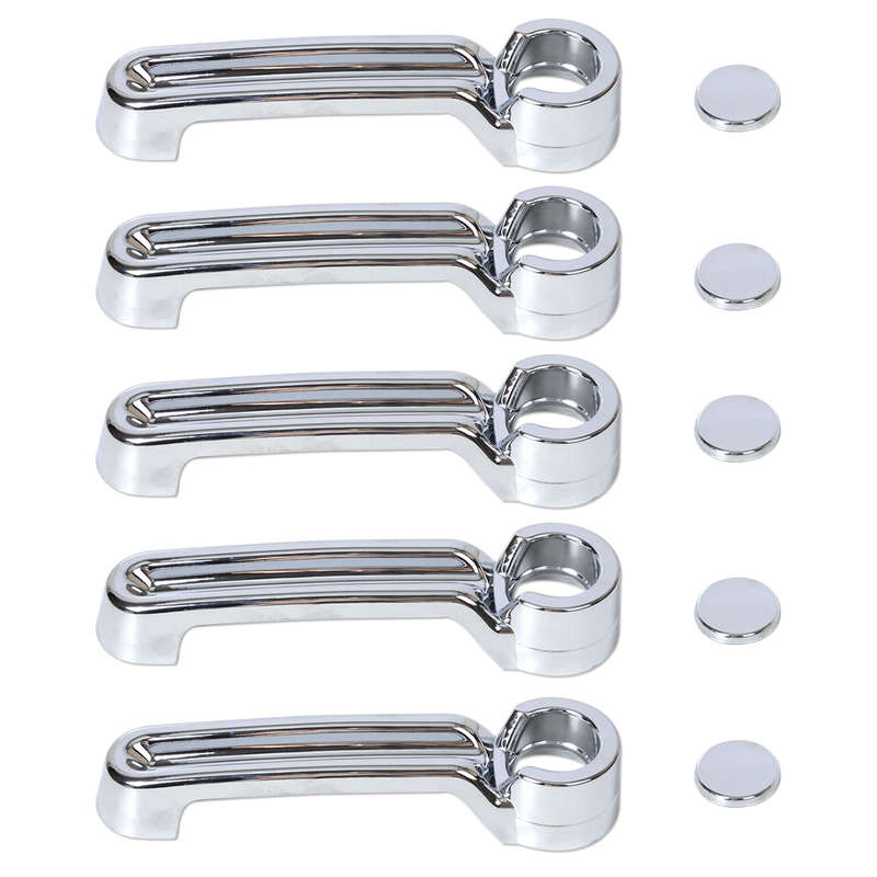 5pcs Chrome ABS Door Handle Cover Trim Fit for 07-15 JEEP Wrangler Liberty Dodge