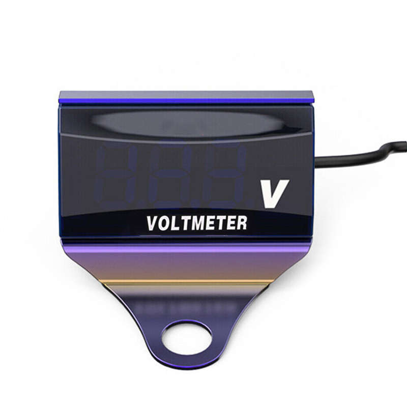 1x Universal Digital LED Volt Meter Waterproof Voltage Gauge Meter New