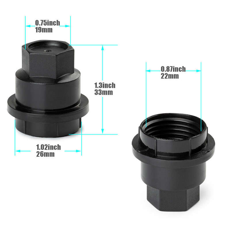 20x Wheel Center Screw Lug Nut Cover Cap For Chevry S10 Blazer GMC Jimmy Sonoma