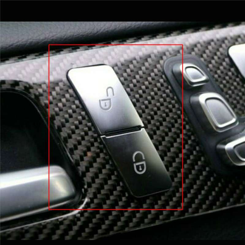 Door Lock Seat Button Cover Fit For Benz C-Class W204 2008-13 E-Class W212 10-15