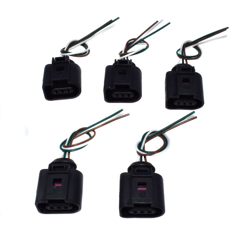 5pcs For A3 Beetle Jetta Oil Level Sensor Plug Wiring Cable Socket 3B0973703G