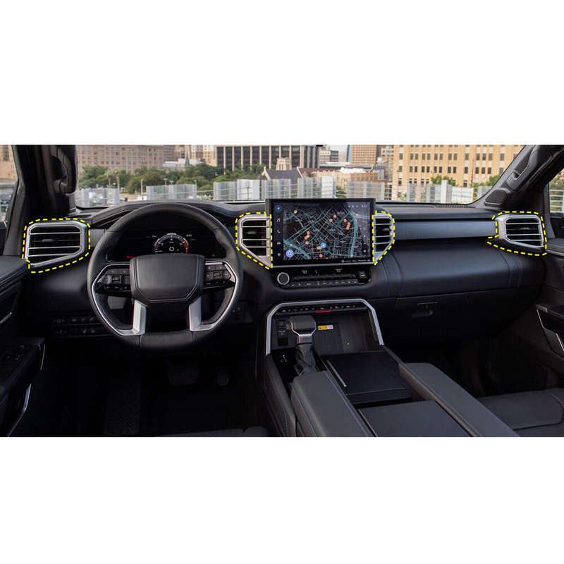 4pcs Dashboard Side Air Vent Outlet Cover Trim Fit for Toyota Tundra 2022