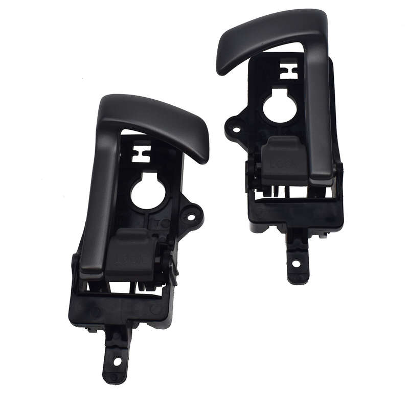 Pair Left & Right Side Interior Door Handle Gray For Hyundai Santa Fe GL Sport