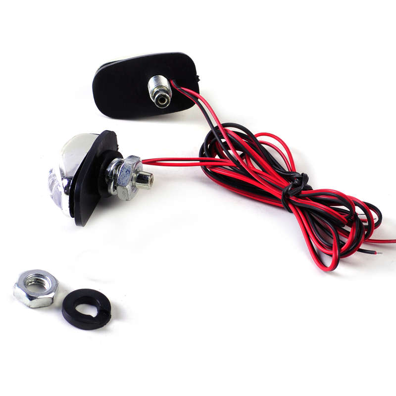 Universal 2pcs Colorful LED Light Windshield Washer Wiper Jet Water Spray Nozzle