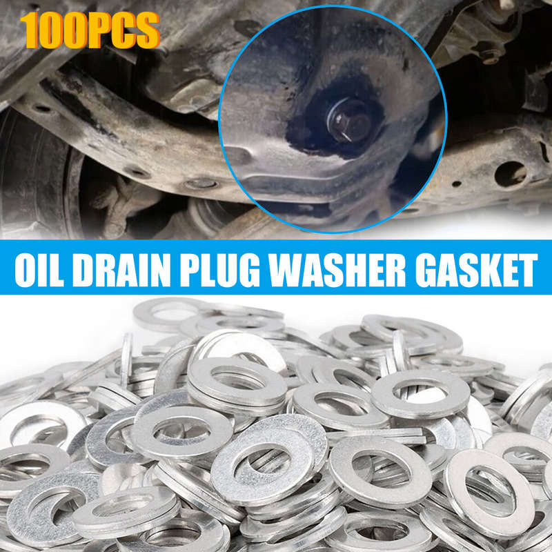 100pcs 12mm Oil Drain Plug Washer Gasket 90430-12031 For LEXUS For TOYOTA New