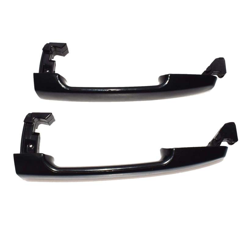 2pcs Smooth Black Outside Front Rear Left Right Door Handle For Toyota Corolla