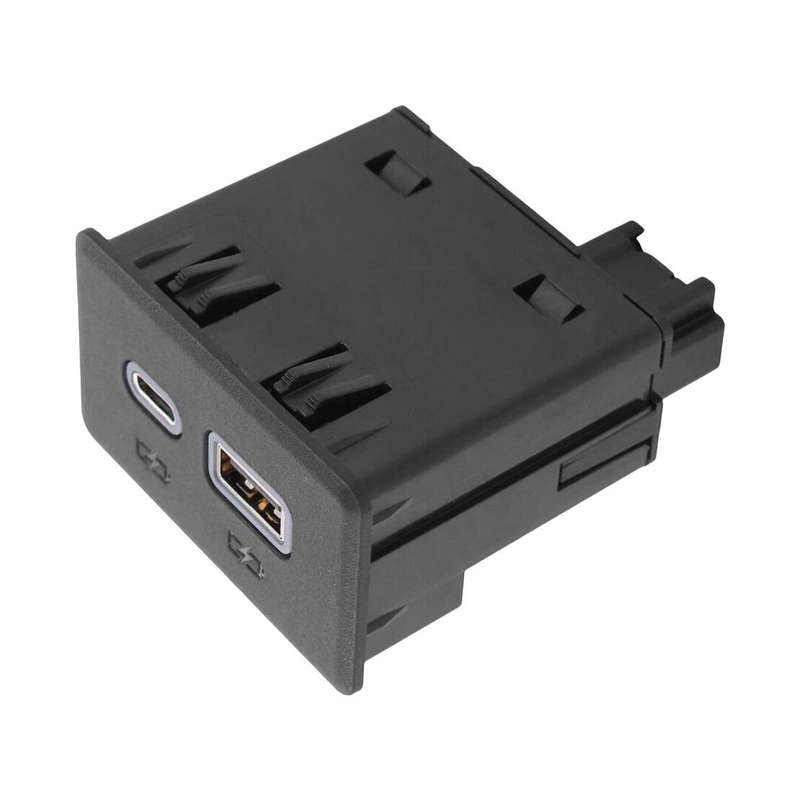 USB+Type-C Dual Charge Receptacle Connector Fit for Chevrolet Silverado 13525889