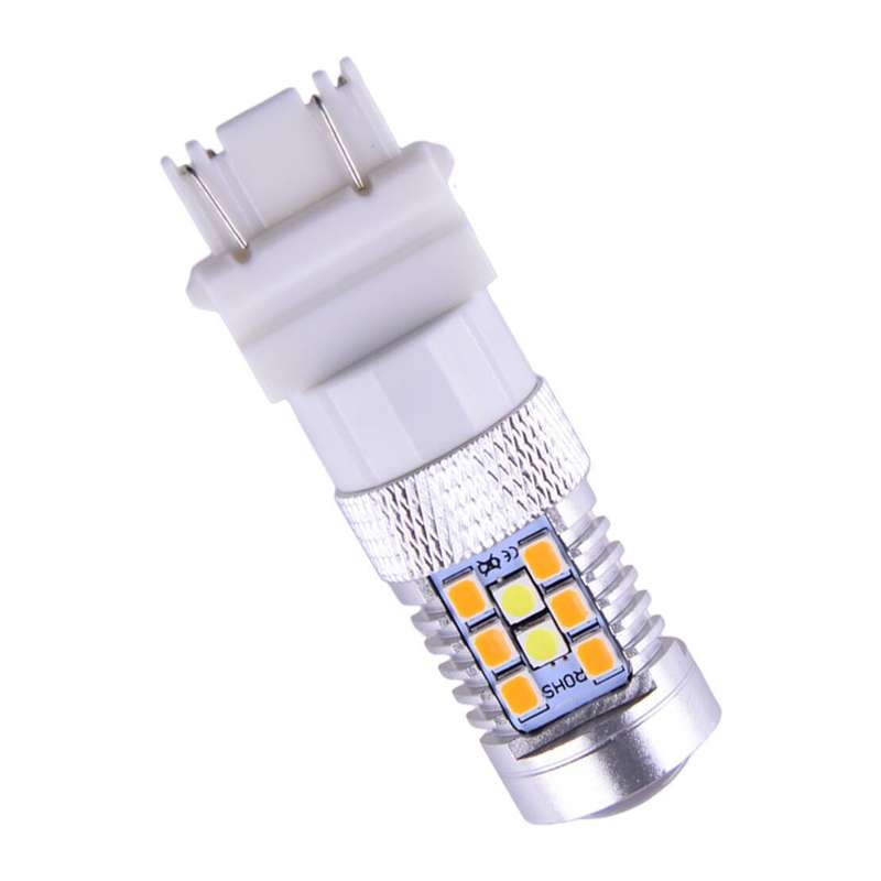 2pcs 3157 4157 Switchback White/Amber LED Turn Signal Light Bulbs Fit For Tundra
