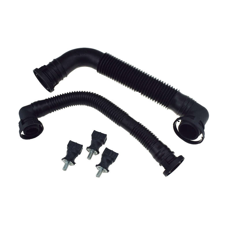 Secondary Air Pump Breather Hose & 3 Brackets For Audi A4 A6 VW Passat B6 Golf 5