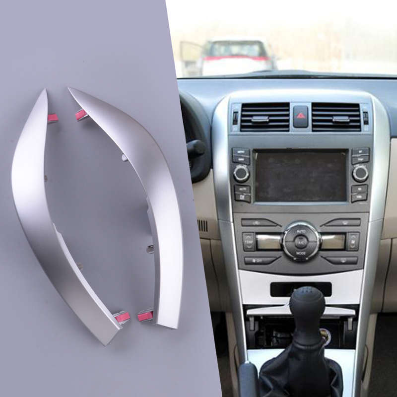 Pair Upper Dashboard Cover Trim Moulding Fit For Toyota Corolla Altis 2009-2013