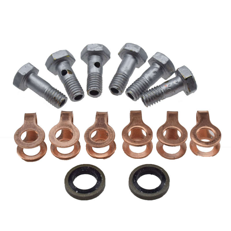 Fuel Return Line Banjo Bolt Seal Set For Cummins 1989-1998 Dodge Turbo 6BT 12V