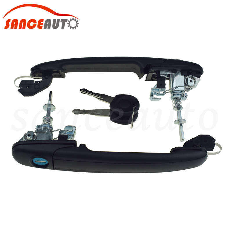 For FORD GALAXY 96-05 VW SHARAN 95-10 Door Handle LH RH W/ 2 Same Keys 6K0837205