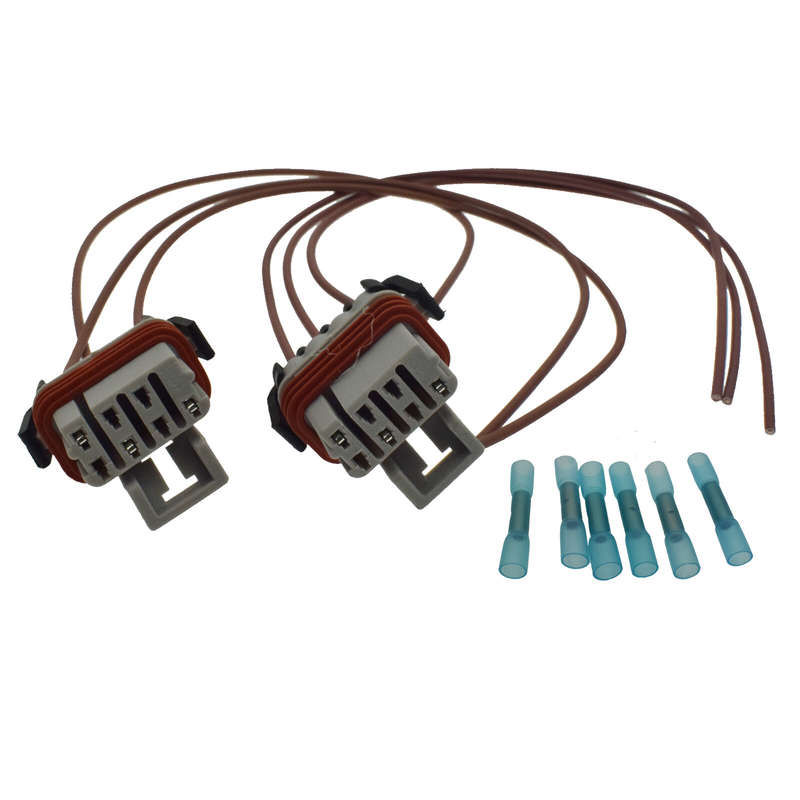 2PCS Headlight Wiring Harness Connector Pigtail for 05-14 Freightliner Columbia