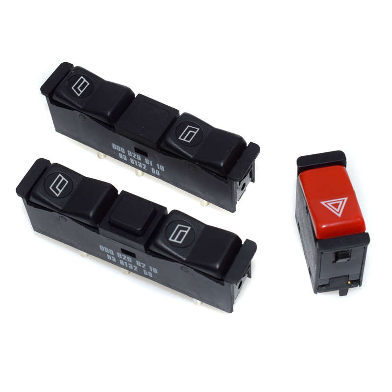 Electric Power Window & Emergency Light Switches For Mercedes-Benz W123 W126 New