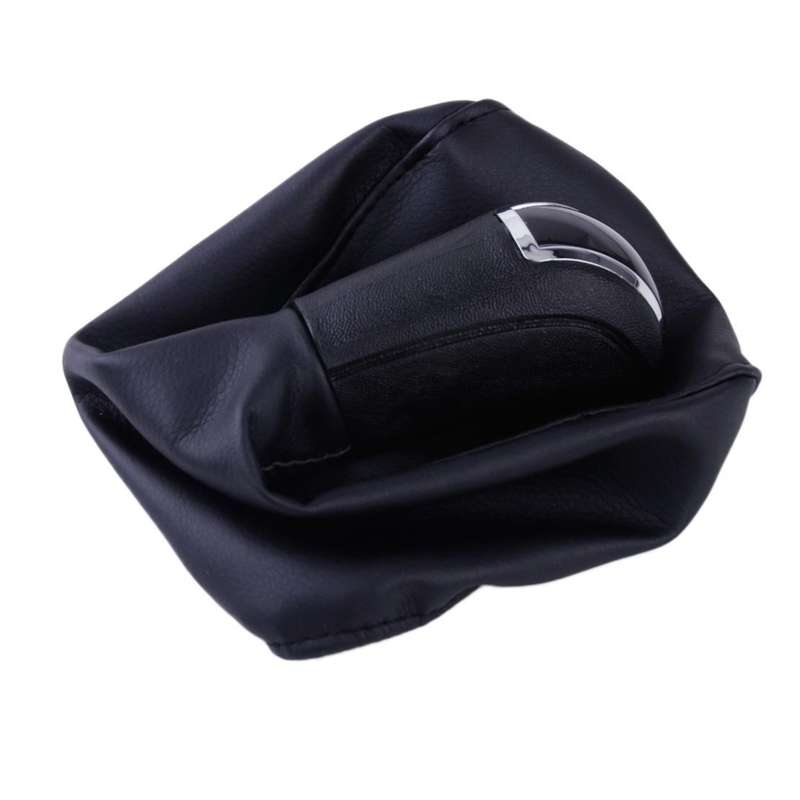 MT 6 Speed Gear Shift Knob w/ Boot Cover Fit for Mercedes-Benz C-Class W203 S203