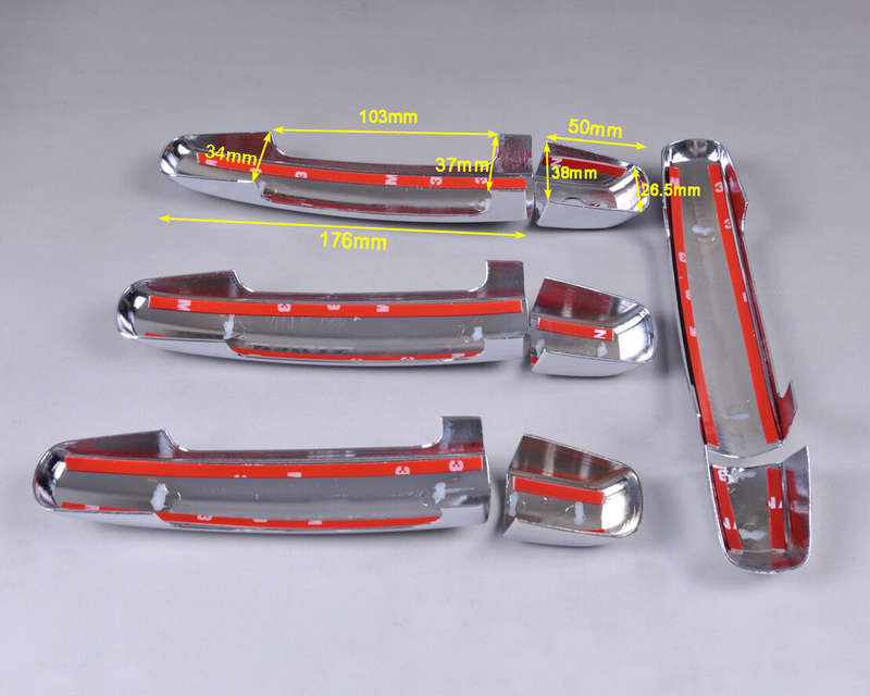 New Chrome Door Handle Cover Trim Fit for Suzuki Swift 05-10 Grand Vitara 05-12