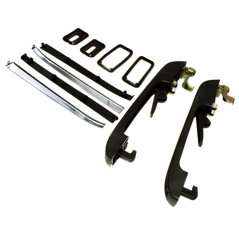 Rear Left & Right Side Exterior Door Handle W/Key For VW Golf Jetta Rabbit New