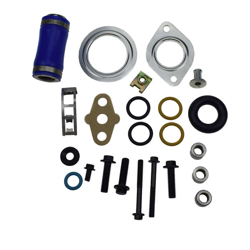 For 2003-10 Ford Powerstroke Diesel 6.0L Intake Manifold Gasket Set & Blue Hose