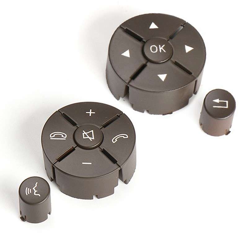 2x Brown Steering Wheel Switch Button Fit For Benz W204 W212 X204 W207 C E GLK