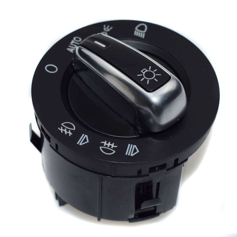 For 04-07 Audi A6 S6 RS6 C6 Q7 Chrome Headlight Control Switch 4F1941531E New