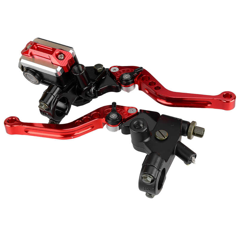 7/8" 22mm Motorcycle Handlebar Hydraulic Brake Master Cylinder & Clutch Lever