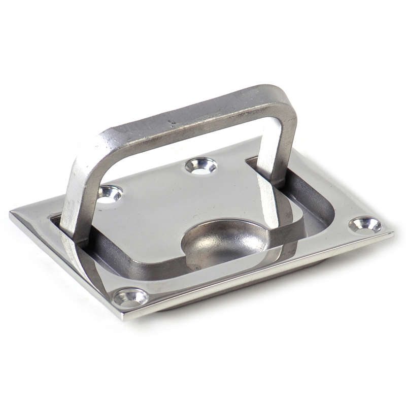 New Boat Marine Flush Hatch Locker Cabinet Lift Pull Handle Stainless Steel