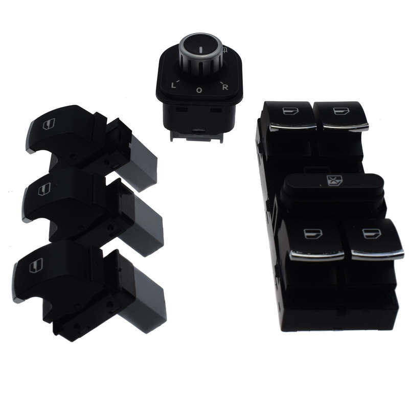 New Power Master Window Mirror Switch Kit 5PCS For Passat B6 5ND959857,5ND9
