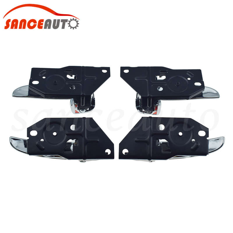 4pcs Chrome Front Rear Interior Inside Door Handles For Hyundai Sonata 2002-2005