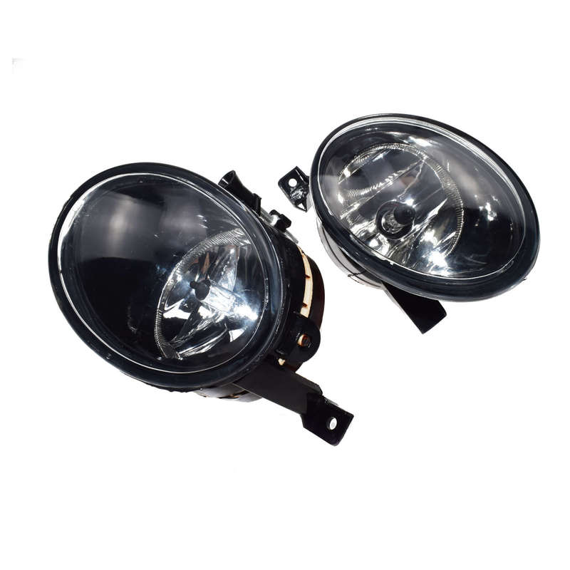 2 PCS Front Convex lens Fog Lamps Lights W/ Bulbs For VW MK6 5K0941699 5K0941700