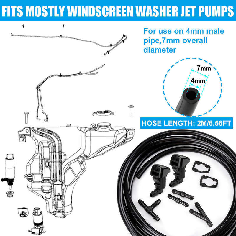 Windshield Wiper Water Washer Spray Nozzle Jet 7T4Z-17603-A For 07-11 Ford Edge