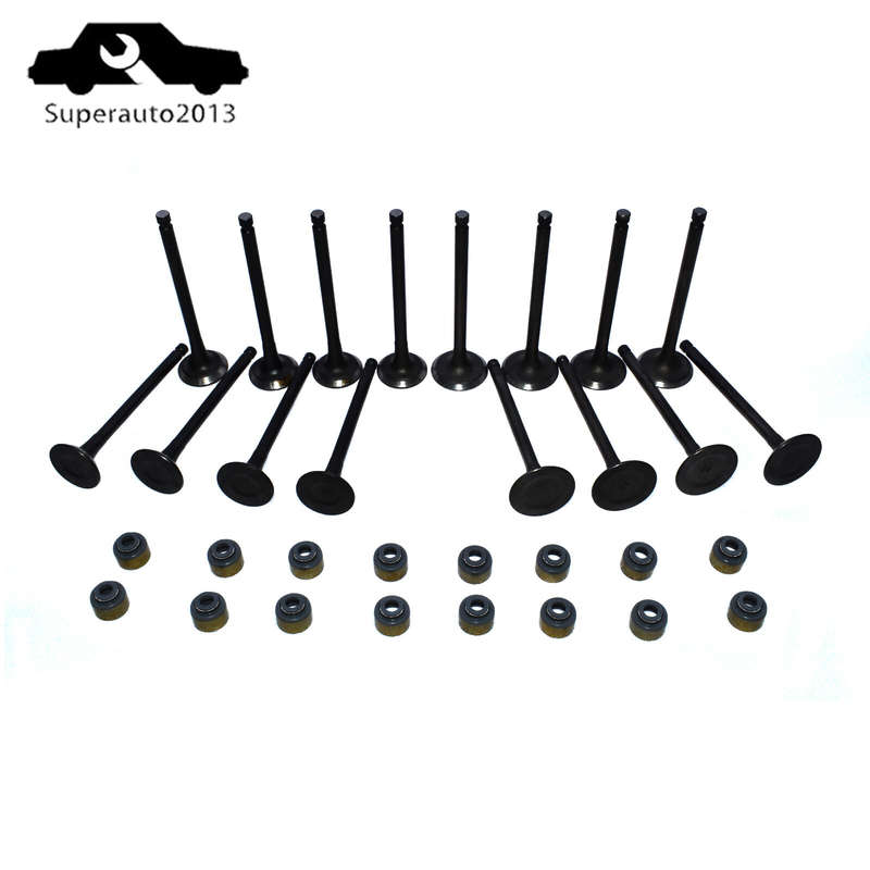Intake Exhaust Valve W/Valve Stem Seals For 2001-12 Hyundai Kia 2.0L 22211-23600