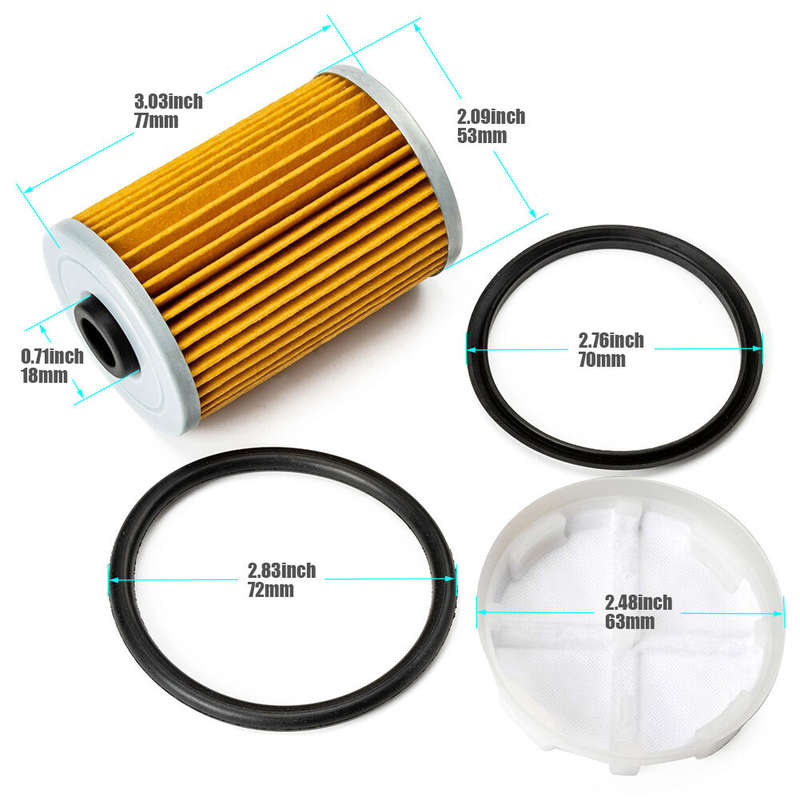 Fuel Filter &Filtering Disk Set for Mercury Marine Mercruiser 35-8M0093688 US