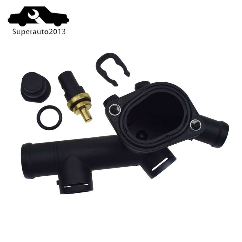 Coolant Hose Flange Housing Gasket Sensor Kit For VW Beetle 2.0 l4 1998-2005 New