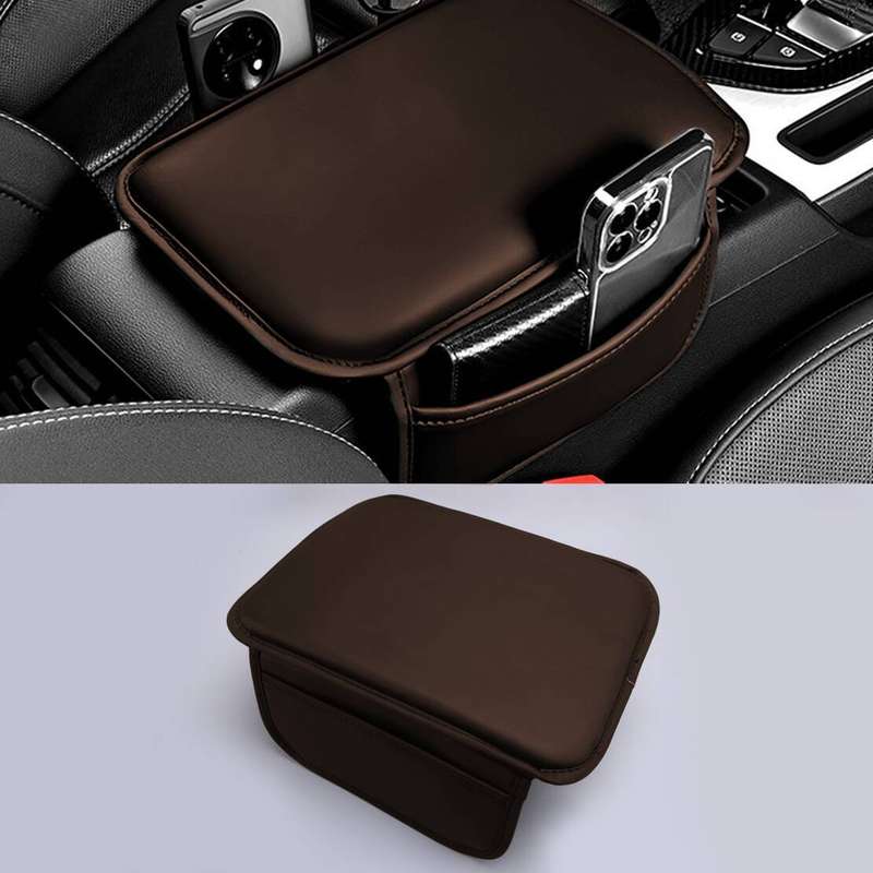Interior Seat Armrest Cushion Pad Protector Storage Bag Cover Universal