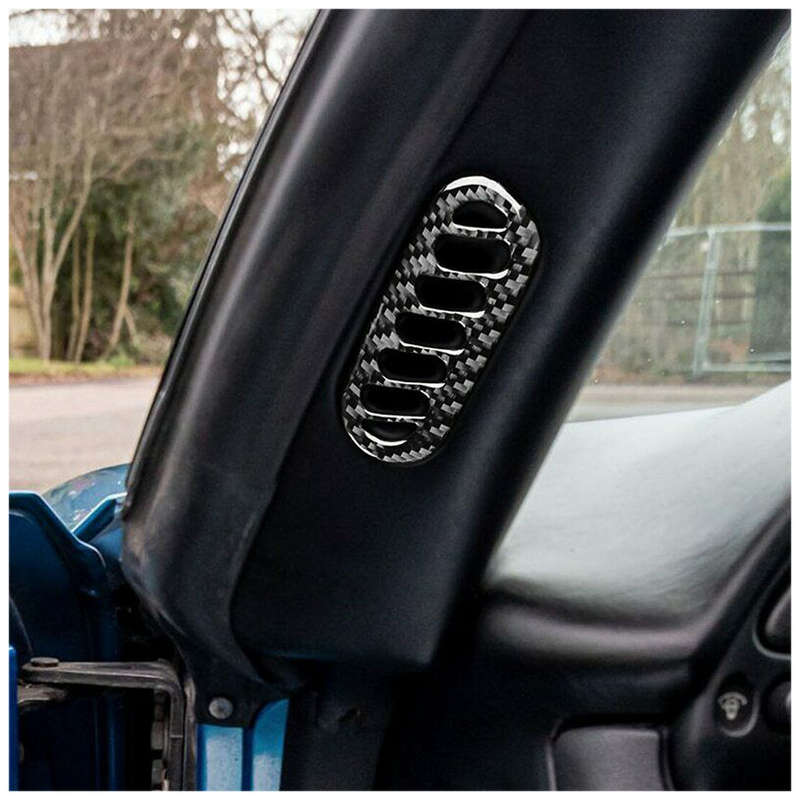 Carbon Fiber Door Pillar Air Vent Cover Fit for Chevrolet Corvette C5 1998-2004