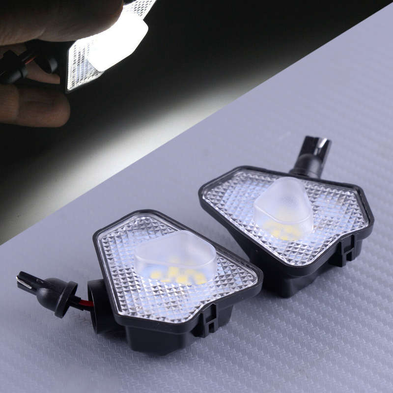 White LED Side View Under Mirror Puddle Lights Fit for Benz W117 W204 W218 W156