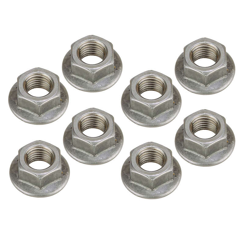 16pcs M10 x 1.25mm Stainless Steel Hex Flange Nuts