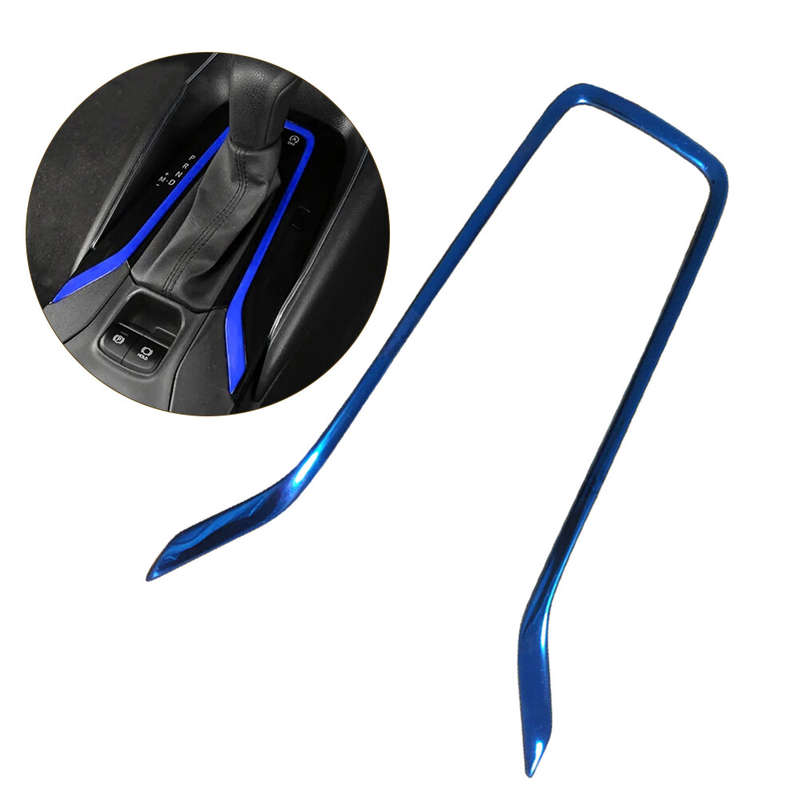 Blue Titanium Gear Shift Panel Cover Trim Fit For Toyota Corolla 2019-2023
